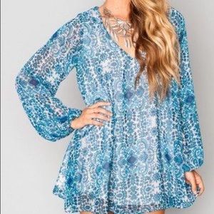 Donna Michelle Tunic- Santorini Splash